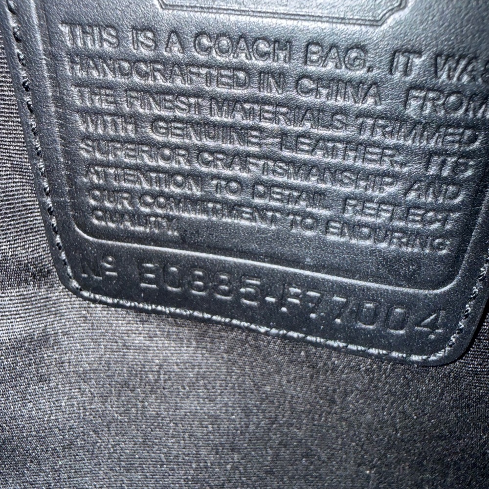 Coach Hudson Black Commuter Bag - Picture 7 of 9